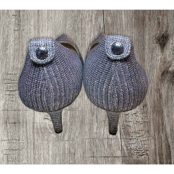 Michael Kors silver sparkly heels. Size 8M.‎ Excellent condition - Picture 6 of 7